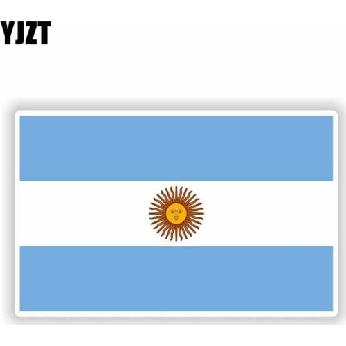 YJZT 14.7CM*9.2CM Personality ARGENTINA Flag Body Car Sticker Window Bike Decal 6-1637