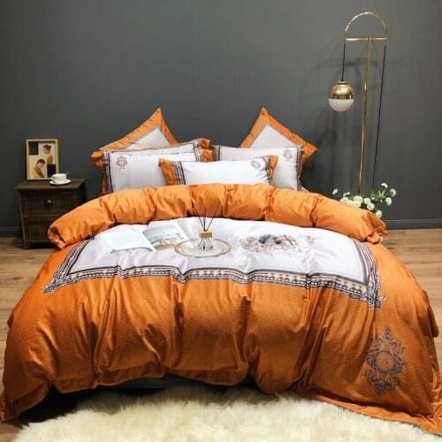 Luxury Fleece fabric Bedding sets Queen King size European printing Bed Duvet cover Bed sheets linen set