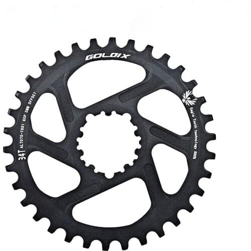 Round crankset Mountainbike ChainringBicycle crankset 30T 32T 34T 36T 38T crankset Tooth plate Parts GXP offset 3/6 degree Cha