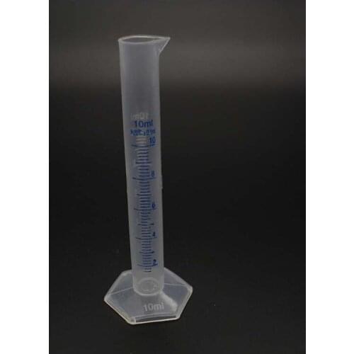 250ml Plastic Measuring Cylinder Graduated Cylinders Container Tube for Laboratory Tools for School Accessories Lab Supplies