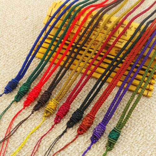 5pcs Hand Knited Necklace Silk Thread Knot Cord For Pendant-long Ananas