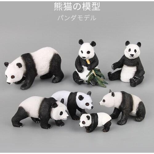 7pcs/set Lovely Forest Animal Panda Models Kids Toys Gifts DIY Action Figures