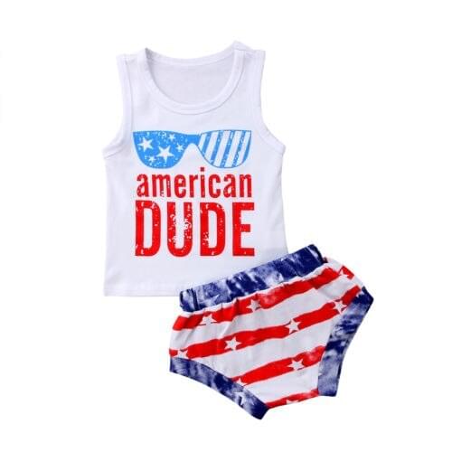 Toddler Newborn Infant Baby Boy Outfits Letter Clothes Set Bodysuit Pants Bottoms Size 1-4T