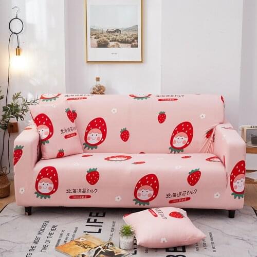 Fresh Style Elastic Sofa Cover Stretch Sofa Slipcovers for Living Room Sectional Corner Chair Protector Couch 1/2/3/4 Seater