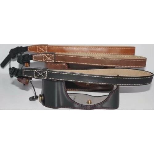 Camera Bag Case For Panasonic GX85 GX80 GX 85 PU Leather Half Body Set Cover With Battery Opening Camera Bag Protective Case