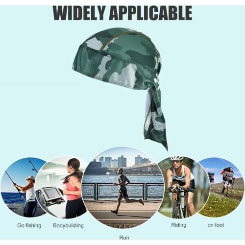 Printed Headscarf Hat Breathable Quick Drying Sunscreen Outdoor Sport Turban Cap Headband Hiking Caps Hot 2021 NEW Sport