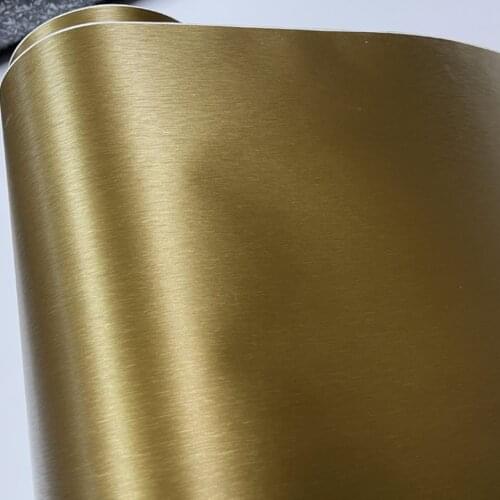 Good Car Stickers Matte Vinyl Auto Satin Matt Brushed Gold Foil Car Wraps Film Vehicle Sticker Decal Car Styling Car Accessories
