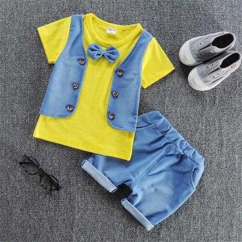 BibiCola 2020 summer new arrival casual baby boys clothing set white Cartoon cars printing t-shirt top+short pants ropa de bebe