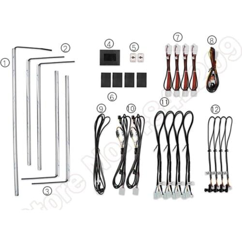 64 Colors Set Decorative LED Atmosphere Lamp illuminated Strip Neon Ambient Light For Mazda CX-5 2017-2020 Button Control