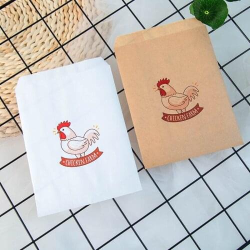 Set of 25 Chicken farm Bags Birthday Party Decorations Candy Favor Bags for Cookies,Popcorn,Buffet Favor Gift Bag
