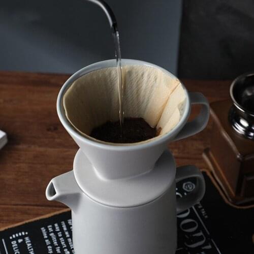 Handmade Coffee Pot Set Ceramic Tea Pot Household Coffee Filter Cup Drip Type V60 Espresso Percolator Coffee Pot