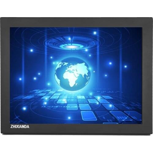 ZHIXIANDA Factory Desktop Wall Mount 12 Inch Industrial Metal Case Open Frame TFT LCD Monitor