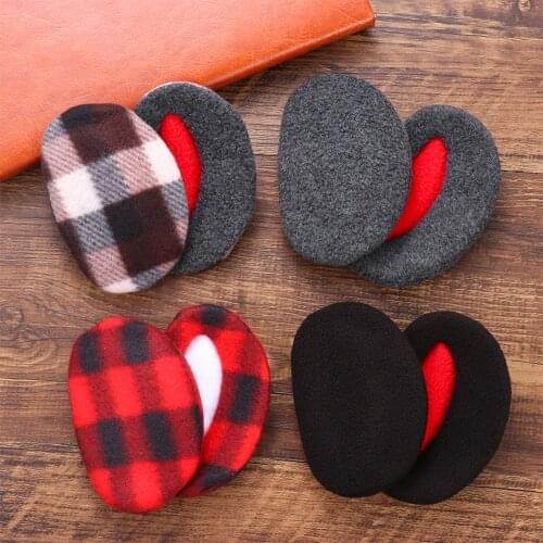 New Fashion 1 Pair Adult Women Man Winter Earbags Bandless Ear Warmers Earmuffs Ear Cover Warm Fleece Ear Muffs