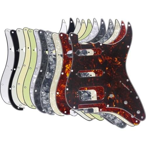 NEW ST SSH Guitar Pickguard HSS Pick Guard Scratch Plate with Screws for 11 Hole ST Guitar Accessories,11 Colors for Choose