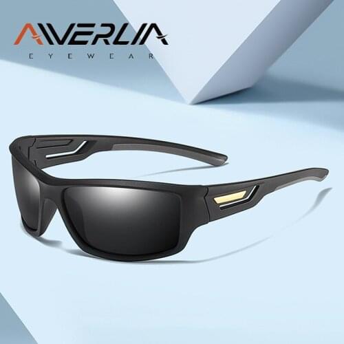 AIVERLIA Polarized Sunglasses Men Sun Glasses Male Women Goggles Classic Brand Design Mirror Eyewear UV400 Black Gafas AI38