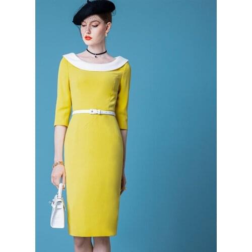 High End Celebrity French Retro Dress Womens Spring Dress 2021 New Temperament Slim Pencil Skirt