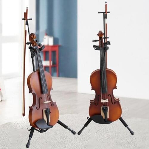Useful Violin Gravity Self-locking Vertical Bracket Reliable Fiddle Self-locking Stand Professional for Musical Display