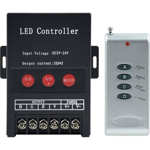 Led Colorful Button 360W Controller 5-24V Colorful RGB Lamp with Module 12V Controller 30A Main Controller