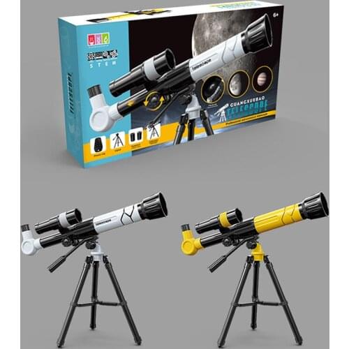 20-40 X Kids Entry-Level Education Telescope Elementary Science Education Toys Gift of Science Education Toys for Boys and Girls