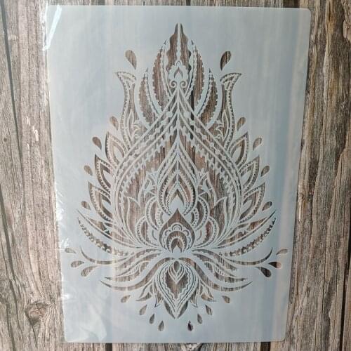 A4 Size DIY Craft Mandala Stencil for Painting on Wood,Fabric,Walls Art Scrapbooking Stamping Album Embossing Paper Cards
