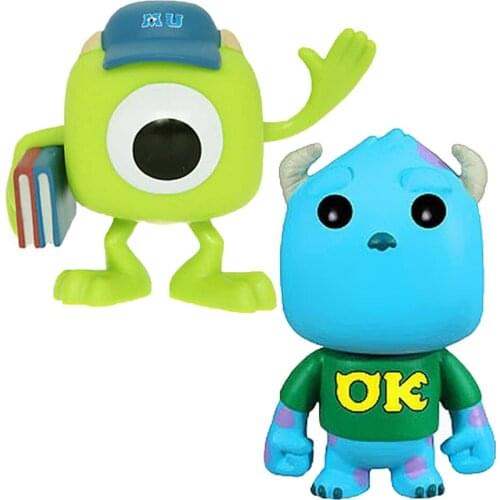 University Mike Wazowski #61 Sulley #62 Vinyl Collected Action Figures Model Doll Toys Children Friend Birthday Christmas Gifts