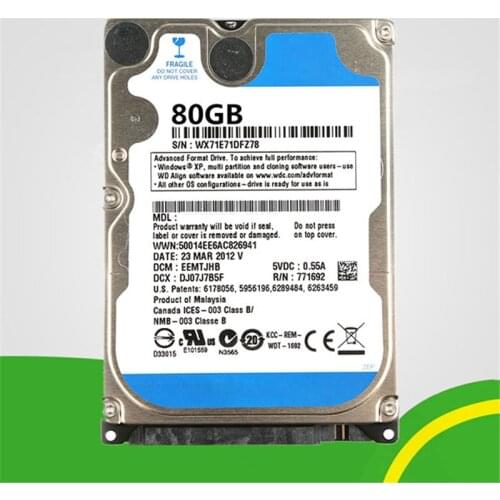 2.5 Inch HDD Hard Drive Disk HD SATA III 5400rpm Cache SATA Internal Hard Drives 80G 250G 320G 500G For PC Computer Desktop
