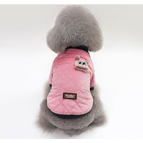 2020 Pet Dog Clothes Winter Cotton Warm Coat Teddy Bichon dog plaid jacket for Small Dogs Puppy Dogs Pets Thicken Pet Clothing