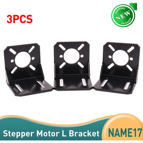 3pcs Free shipping Nema17 motor Reduction gear motor 775-150w mount L bracket 42 mounting bracket diy cnc parts for 3D printer