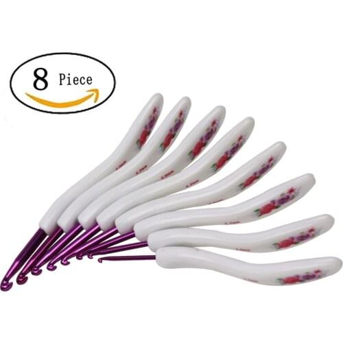 8pcs/Set Knitting Needles Hook Crochet Weaving Kit Yarn Weave Crochet Needles DIY Craft Tools 2.5mm-6.0mm