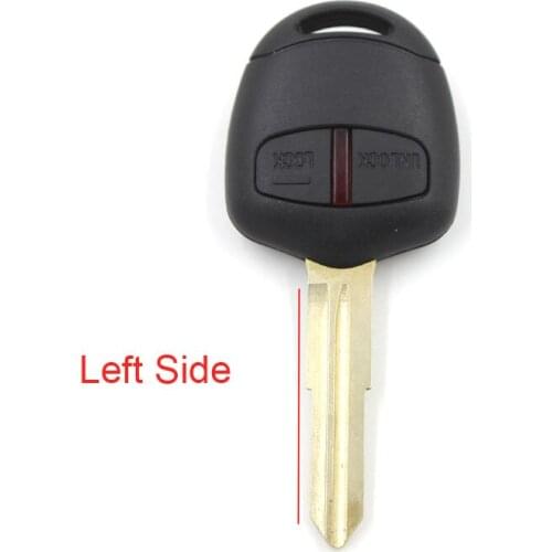 Car Remote Key Case FOB Keyless Shell 2 Button Uncut Key Blank for Mitsubishi Lancer Outlander with ID46 Chip 315MHz