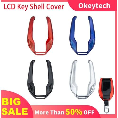 OkeyTech LCD Screen Car Smart Key Cover For CF400 CF500 Special KeyChain Car Protective Shell For BMW For Benz For Kia For Ford
