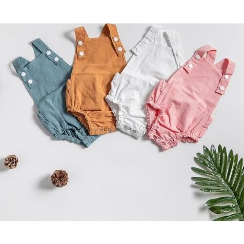 Newborn Infant Baby Boy Girls Korean Style Rompers Velvet Playsuit Casual Loose Sleeveless Vest Jumpsuit Toddler Clothes Outfits