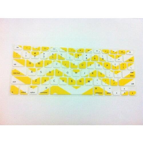 For macbook air/pro/pro retina 13.3 15.4 have track 2016 wave pattern US version Keyboard skin Cover For hello free shipping