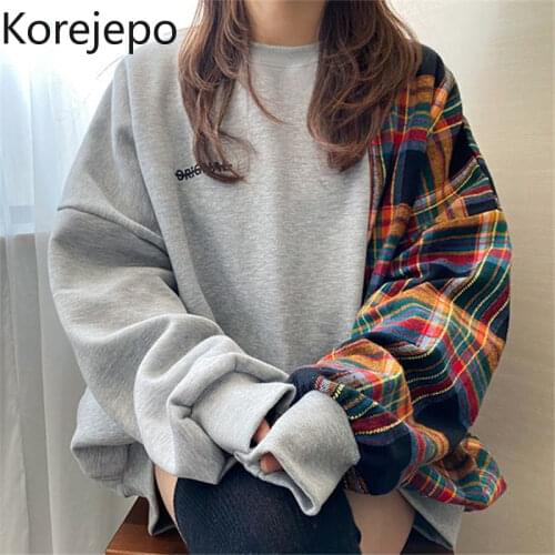 Korejepo Women's Sweatshirts With Inscriptions