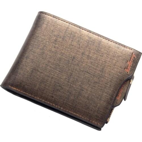 Short Wallet for Men High-Quality Cash Card Holder Pocket PU Leather Leisure Bag with Removeable Card Holder WB62