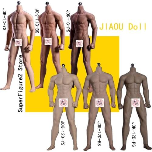 JIAOU Doll JOK-12D JOK-11C 1/6 Strong Male Super-Flexible Seamless Body with Stainless steel Skeleton Model 12'' Figure BODY