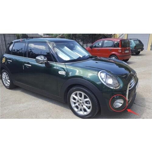 Lapetus For Mini Cooper F55 F56 F57 3 Door / 5 Door 2014 - 2018 ABS Front Fog Light Lamp Ring Cover Trim 2 Pcs