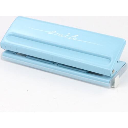 Fromthenon Candy Color Metal 6 Hole Punchers A4/A5/A6/B3/B4/B5 Standard Leaf Paper Punch Tool