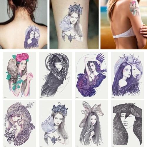 Fashion Cute Small Girl Temporary Tattoos Stickers Tatoo Art Festival Cheap Things Body Jewelry Cool Stuff