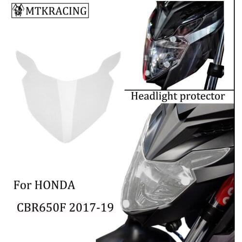 MTKRACING FOR HONDA CB650F CBR650F CB 650F CBR 650F High quality Headlight protector cover screen lens 2017-2019