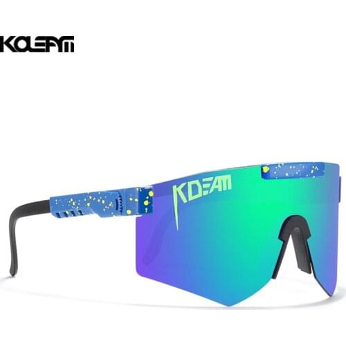 KDEAM New Design 2020 Men Oversized Sports Shield Sunglasses Polarized UV400 Women Trendy Gafas de sol Dropshipping Goggles