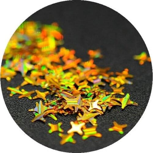 New 5box/lot Colorful Laser four-pointed star flashing flash material epoxy mold makeing jewelry filling for DIY jewelry