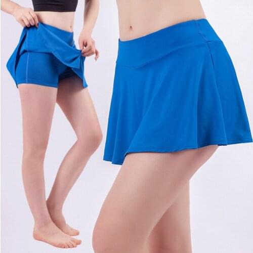 Solid Black White Blue Bottom Swimdress Safety Panty Swimsuit Women High Waist Bikini Bottom Vintage Swimwear Skirt Plus Size