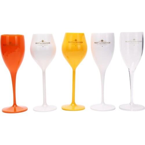 1 Piece Factory Wholesale Plastic Wine Glasses PS Acrylic PC Plastic Glasses Champagne Party Glass Can Be Customized LOGO