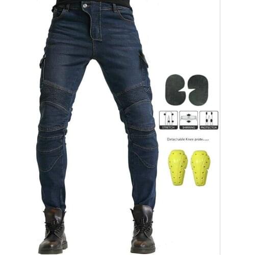 PK B06 motorcycle riding jeans MenTrousers have 4Pads Four seasons pants 06 black green with FOUR protective gear