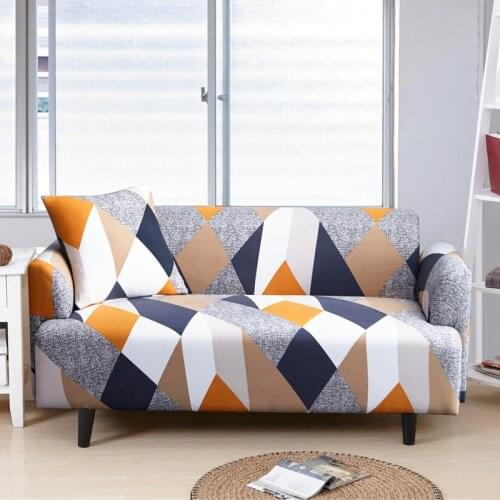 All-wraped Sofa Cover Slipcover Printed Elastic Stretch Couch Cover Case for Corner Sectional Sofa Single/Two/Three/Four-seater