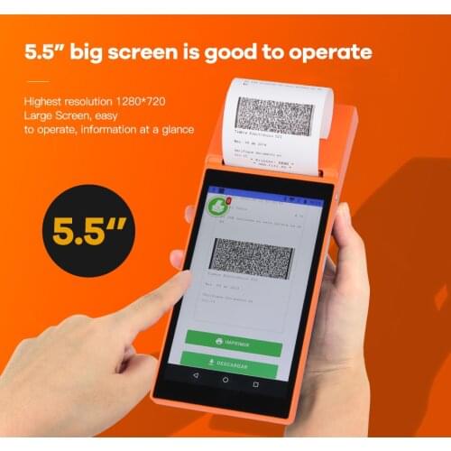 POS Terminal PDA Android Handheld Restaurant Shop Cash Registers Wireless Bill Printing Machine Mobile Thermal Receipt Printer