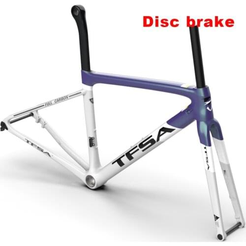 TFSA ultra-light urban highway frame carbon fiber frame competitive racing BSA disc brake disc brake system goes inside