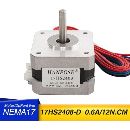 10pcs Nema17 Stepper Motor 28mm 42 motor Nema 17 motor 42BYGH 0.6A 17HS2408 motor 4-lead for 3D printer CNC XYZ