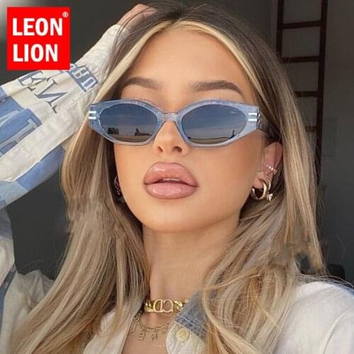 LeonLion 2021 Vintage Women Sunglasses Small Retro Glasses Women/Men Leopard Eyeglasses Women Brand Designer Gafas De Sol Mujer